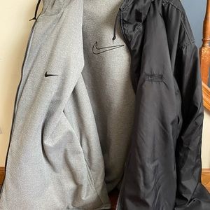 Nike full zip hood All weather reversible full fleece lined very good used